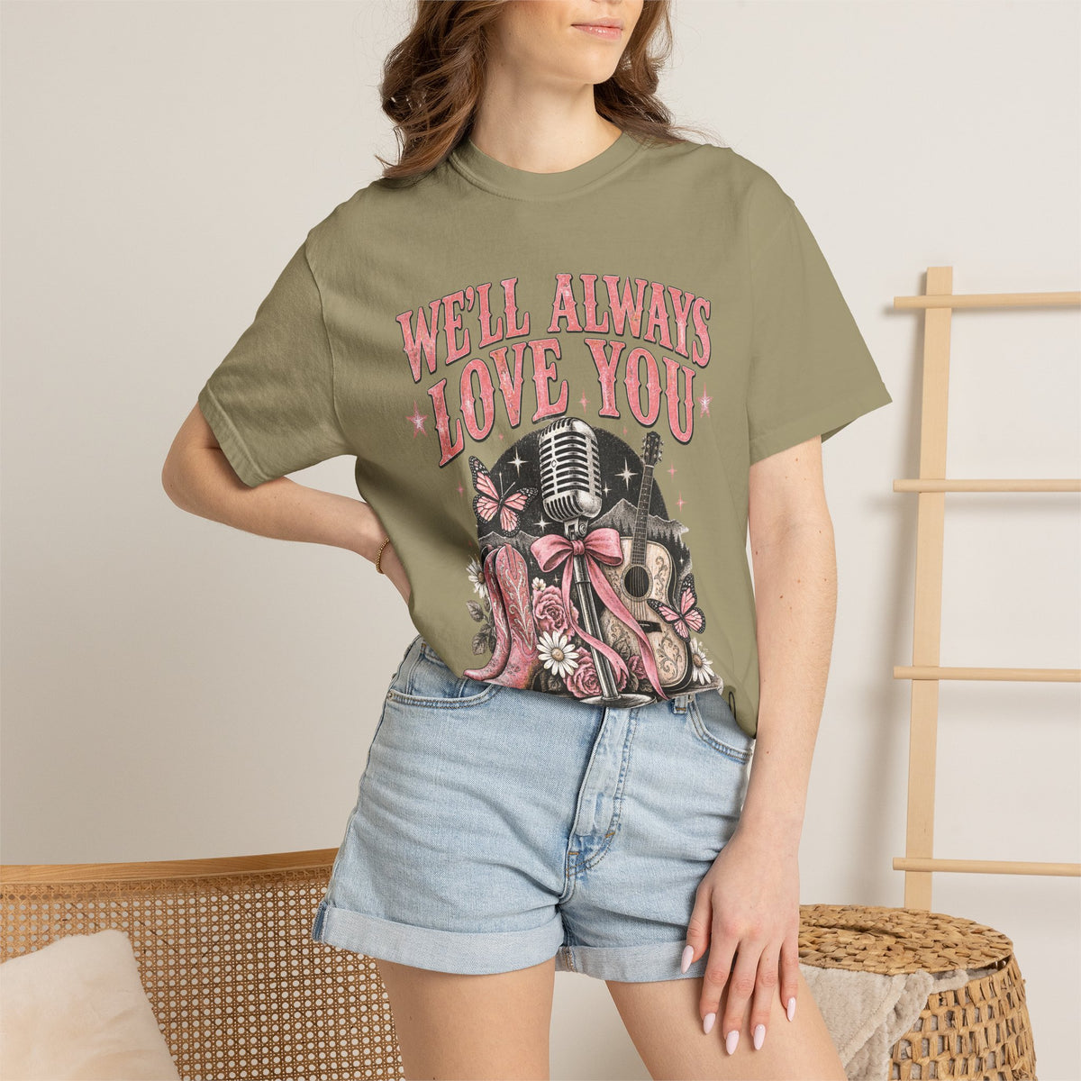 We'll Always Love You Country Girl T-Shirt Memorial Dolly