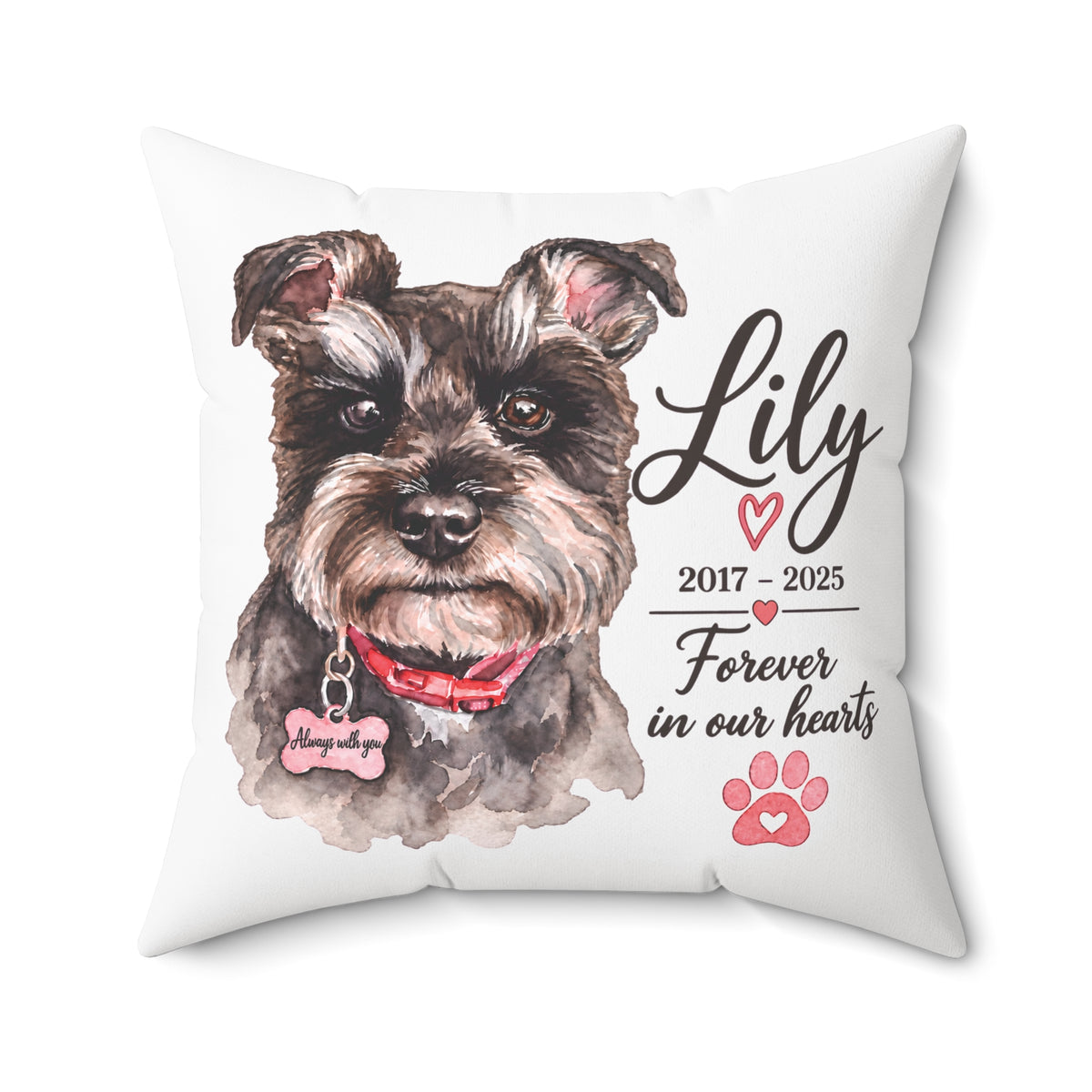 Personalized Pet Memorial Pillow Lily