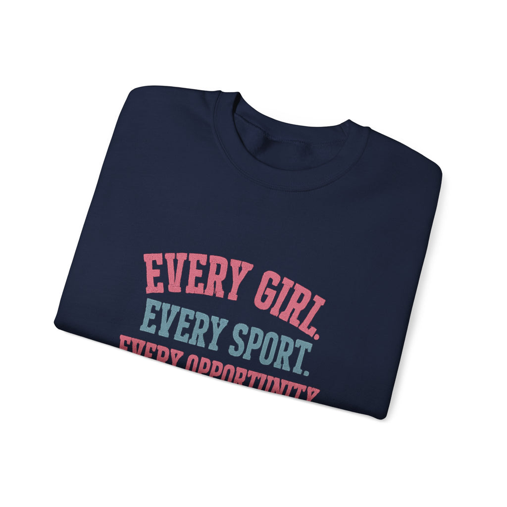Stand Together™ Unisex Crewneck Sweatshirt | Every Girl. Every Sport. Every Opportunity.