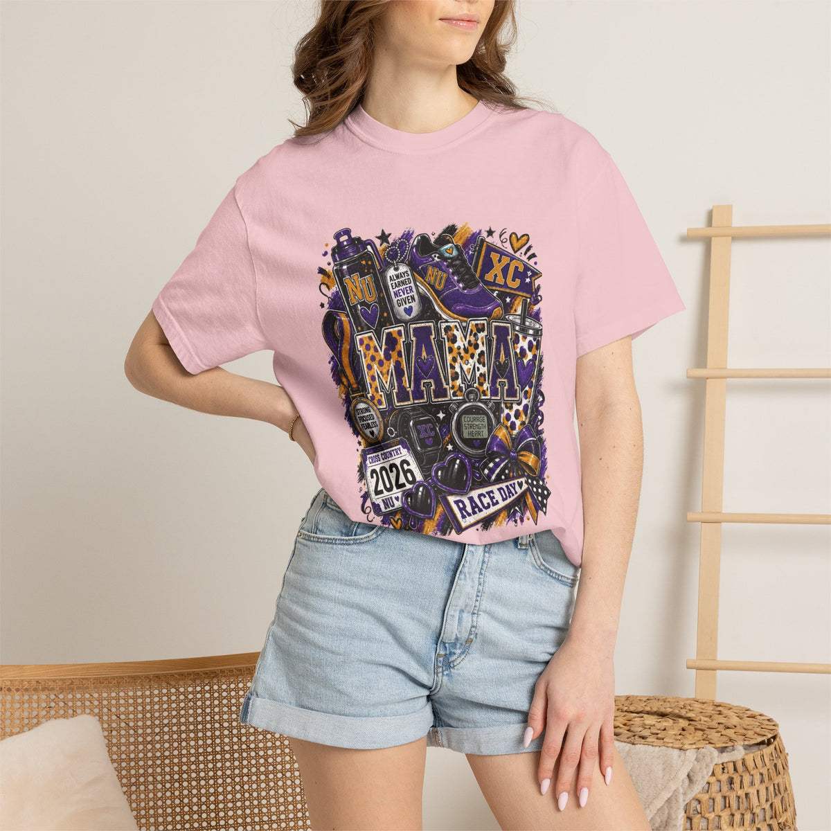 XC Mama Race Day TShirt 2026 Cross Country Mom Support Tee