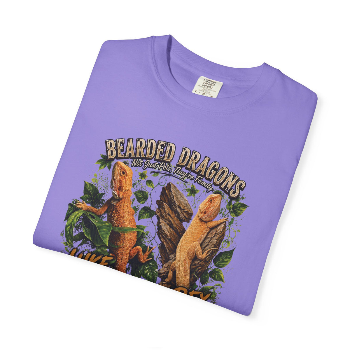 Bearded Dragons Illustration TShirt Luke Rex Reptile Lover Tee