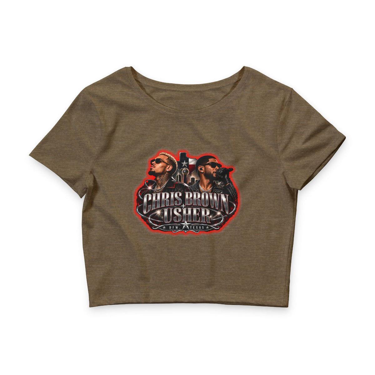 Chris Brown/Usher Women’s Poly-Cotton Crop Tee