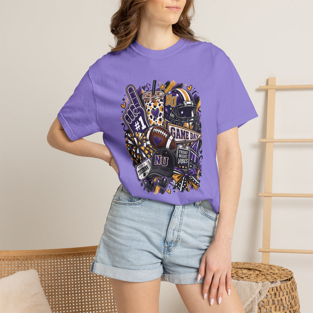 Game Day Football NU Tiger Fan Tee