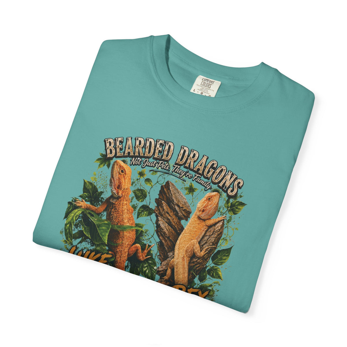Bearded Dragons Illustration TShirt Luke Rex Reptile Lover Tee