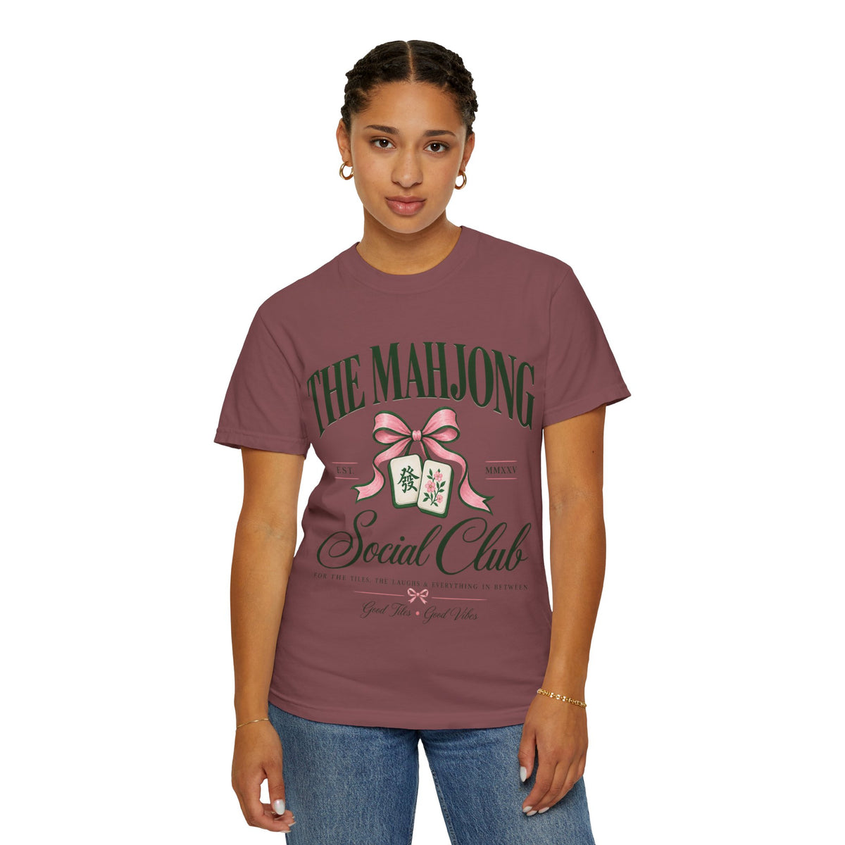 Mahjong Social Club T-Shirt — Vintage Mahjong Tiles Graphic LIMITED