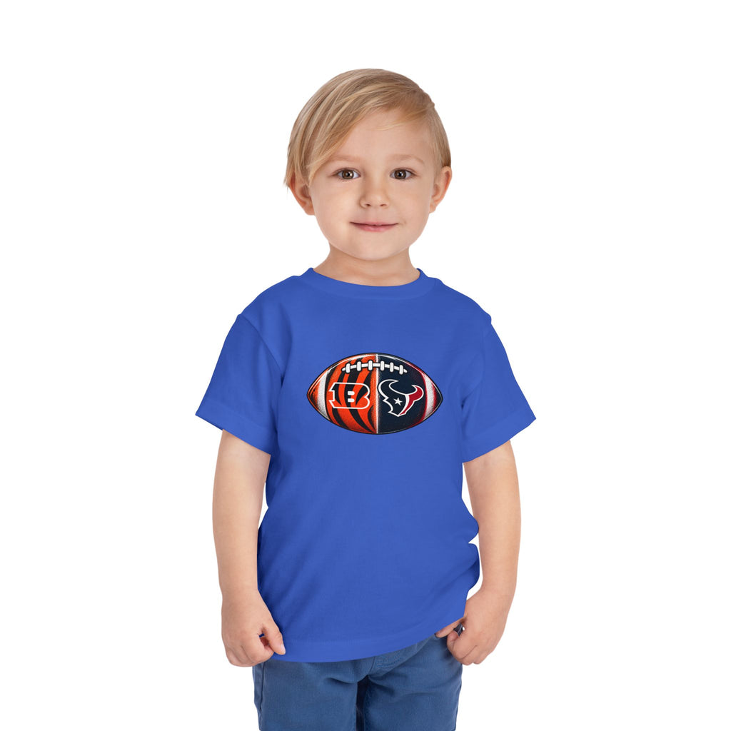Toddler Split Team Football Tee