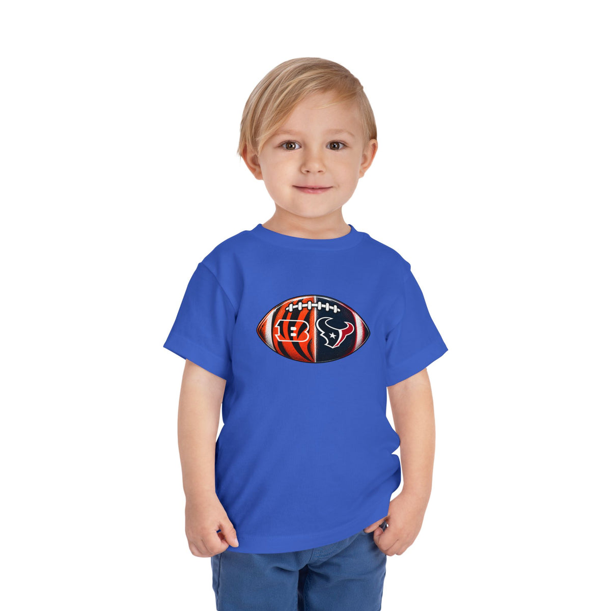 Toddler Split Team Football Tee