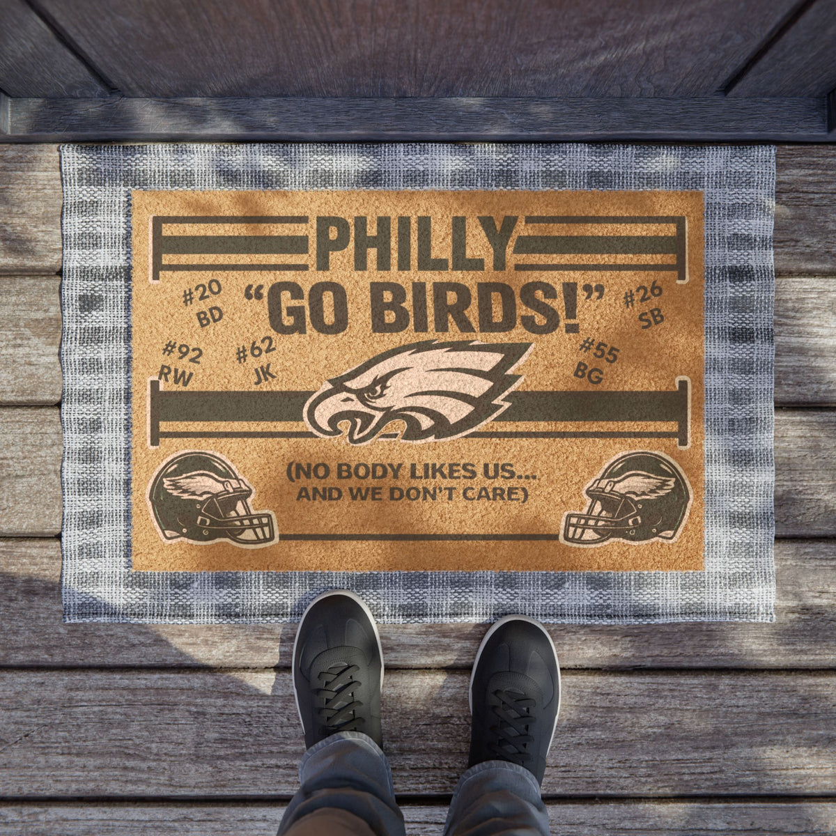 Philadelphia Eagles “Go Birds!” Doormat — NFL Team Welcome Mat
