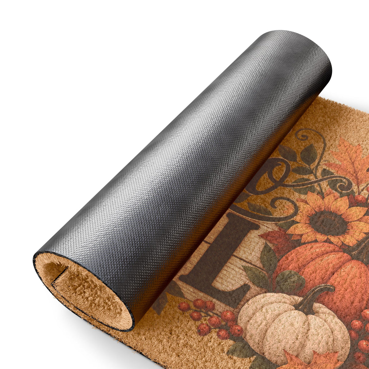 Hello Fall Doormat Autumn Pumpkins Sunflowers Welcome Mat