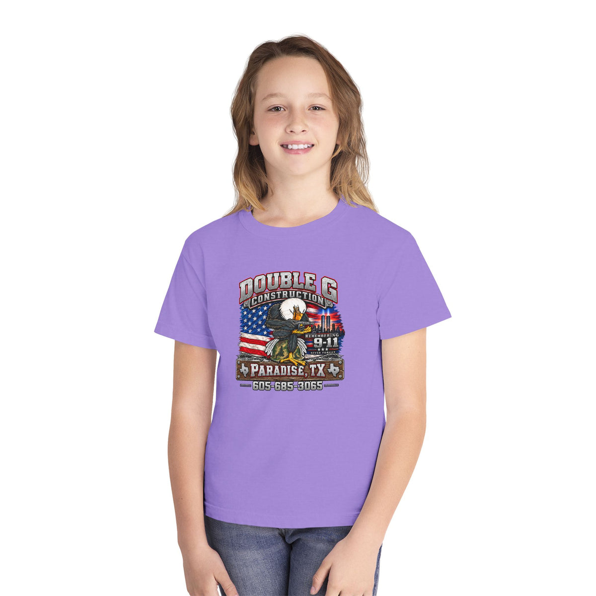 Double G Construction 9 11 Tribute Youth Tee