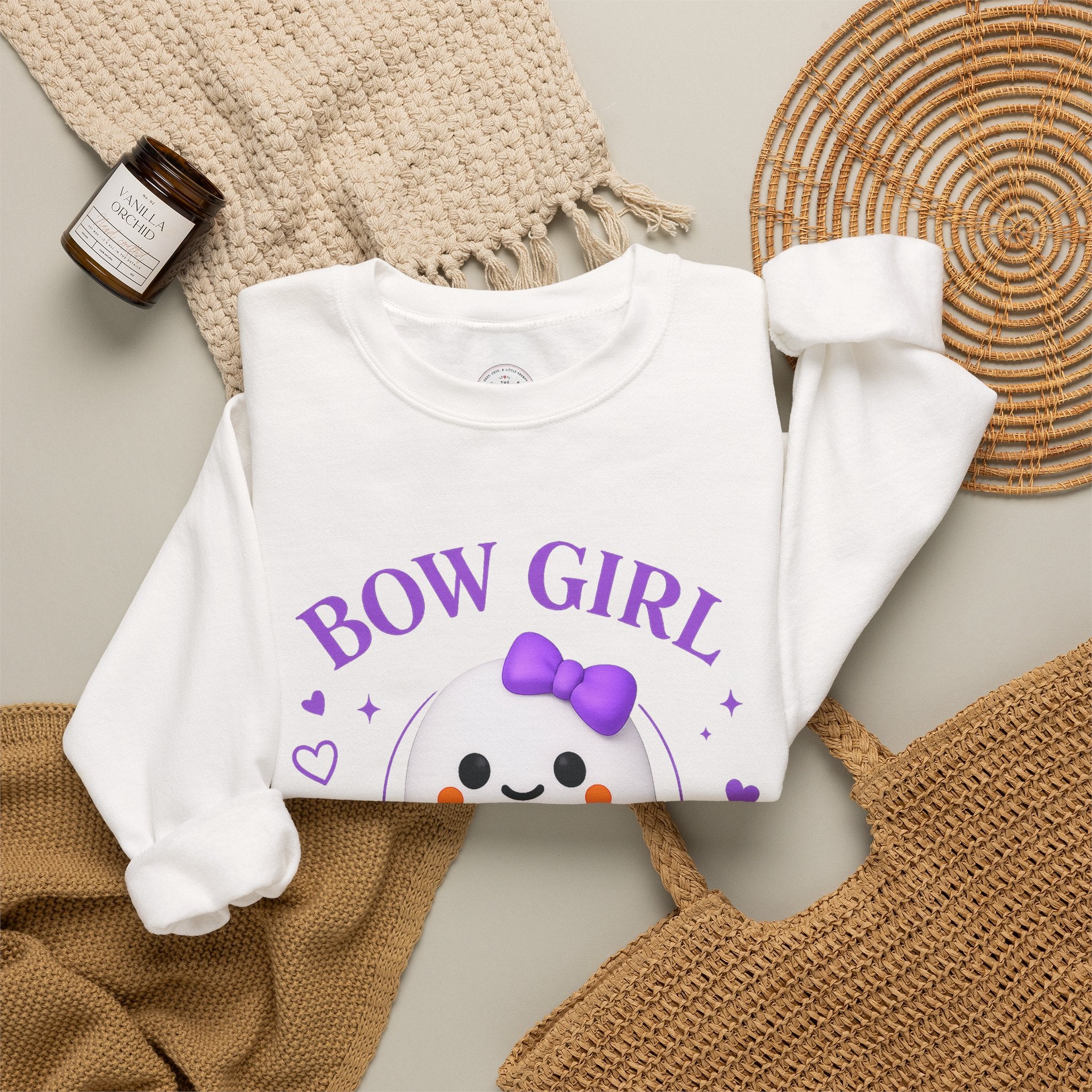 Bow Girl™ Ghost Crewneck Sweatshirt Pullover