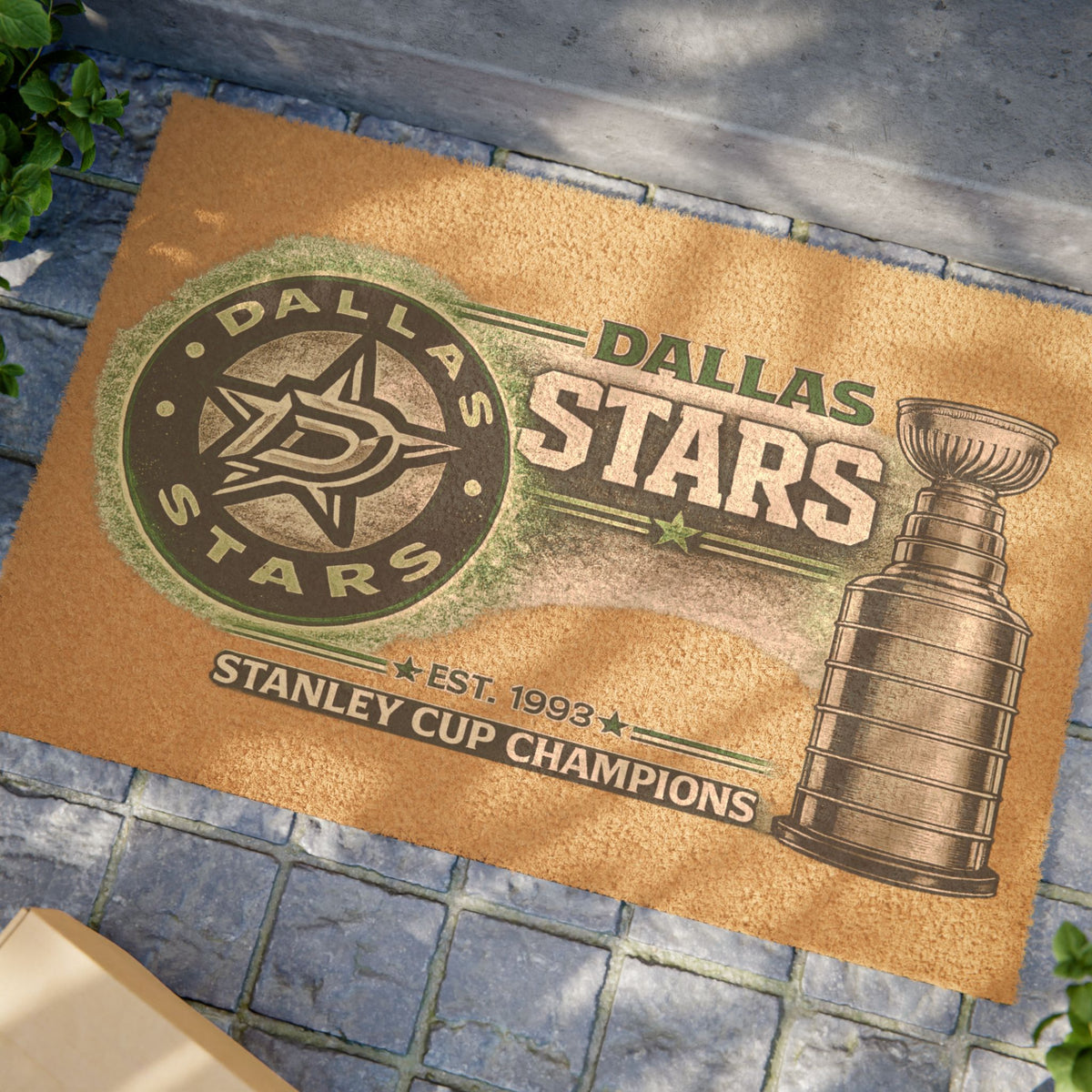 Dallas Star Doormat — NHL Team Welcome Mat