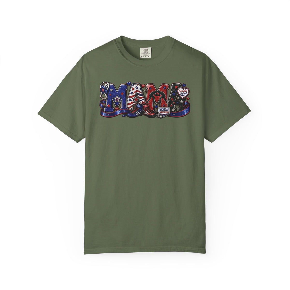 T-Shirt — Patriotic Americana Graphic Tee (USA Flag Collage)