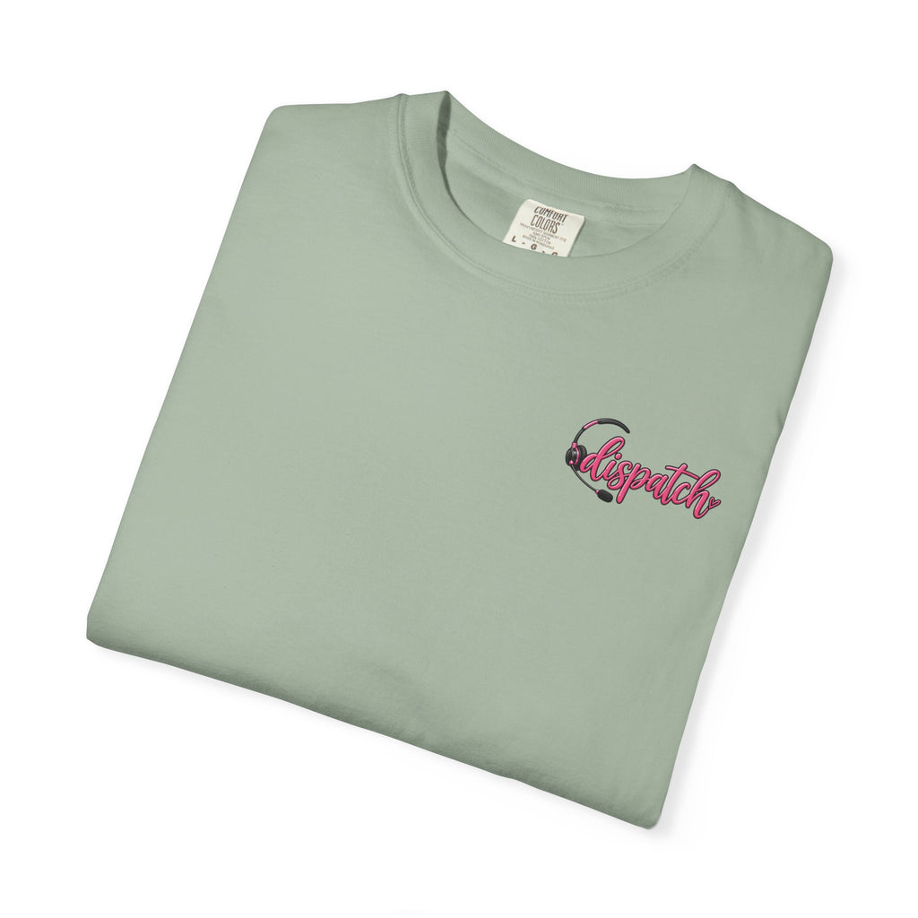 911 Dispatch Pink Ribbon T‑Shirt — Breast Cancer Awareness Dispatcher Tee
