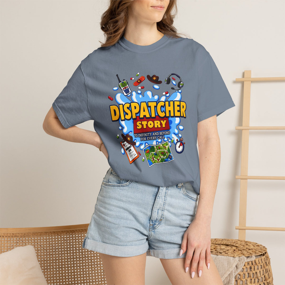 Dispatcher Story TShirt 911 Dispatcher Rescue Radio Call Center Tee