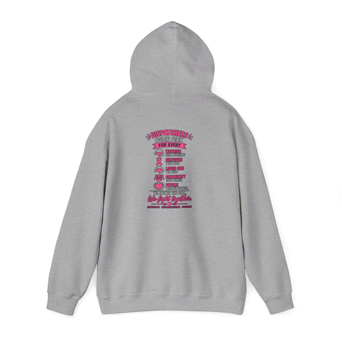 Breast Cancer Support 911 Dispatcher Hoodie