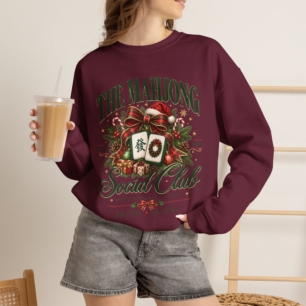 Mahjong Social Club Crewneck - CHRISTMAS