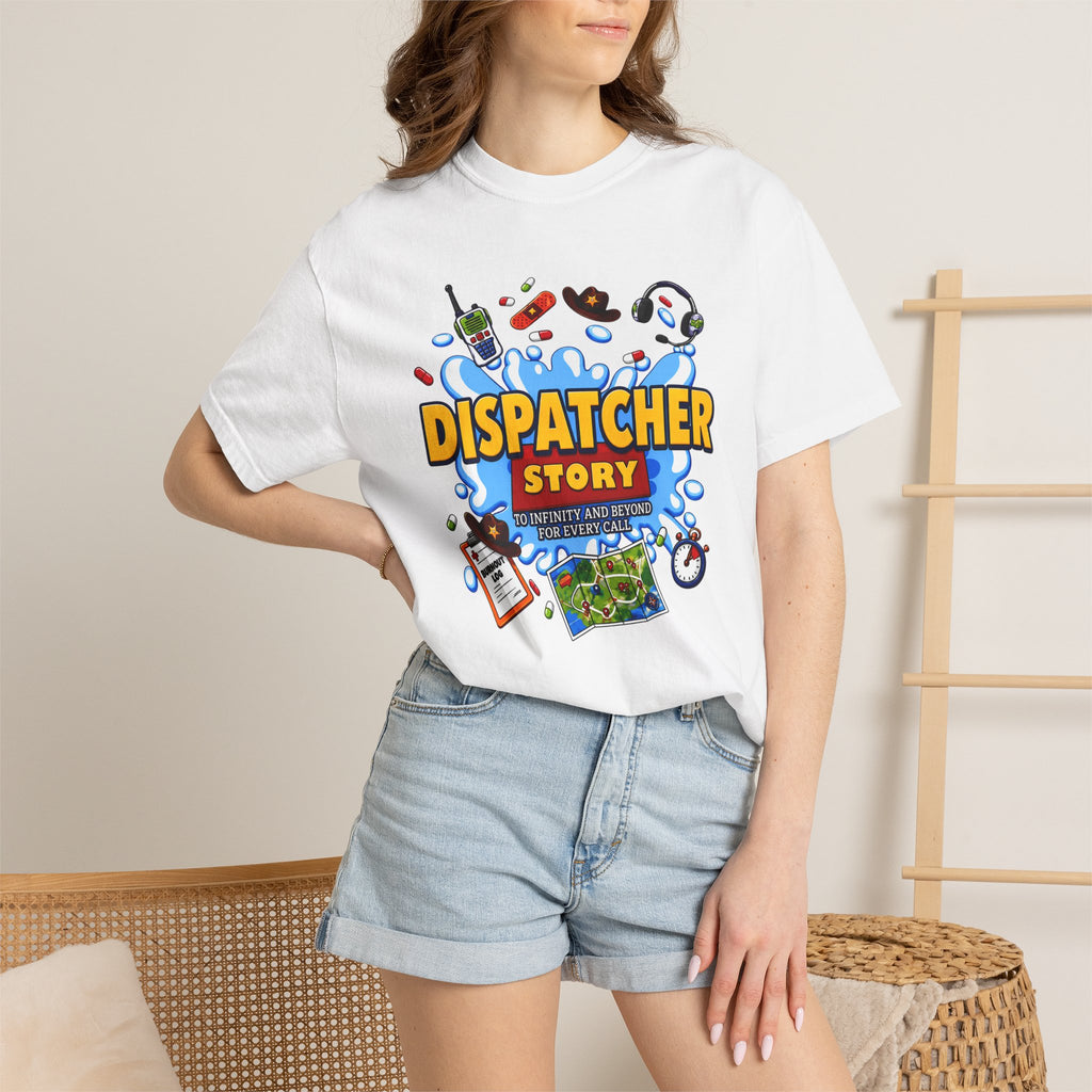 Dispatcher Story TShirt 911 Dispatcher Rescue Radio Call Center Tee