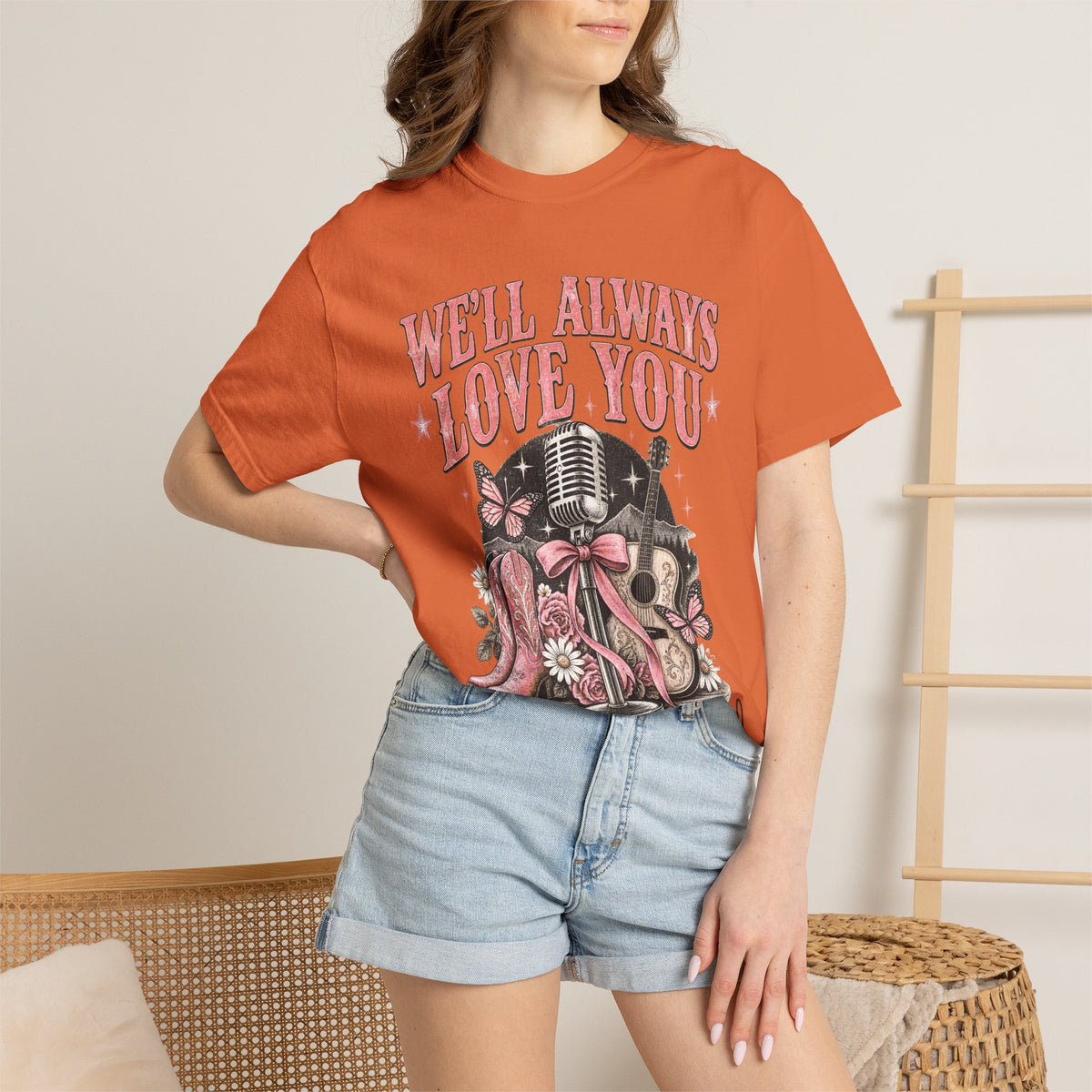 We'll Always Love You Country Girl T-Shirt Memorial Dolly
