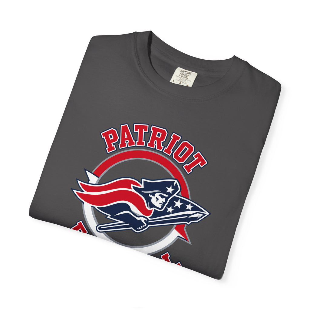 Patriot Football Tee — Vintage American Flag Helmet Crewneck