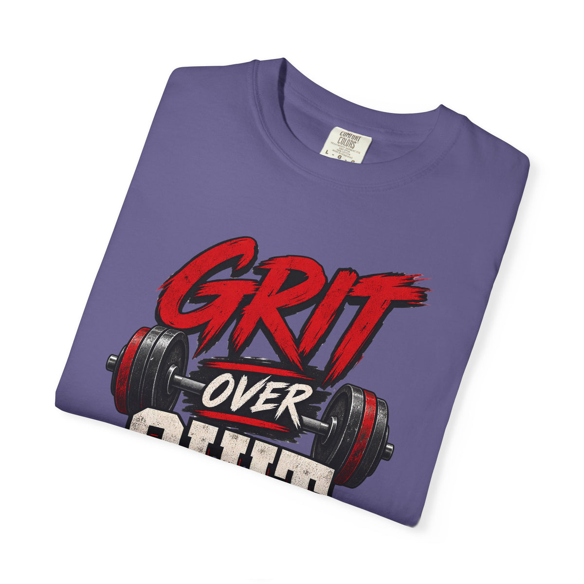 Grit Over Quit TShirt Motivational Weightlifting Gym Tee