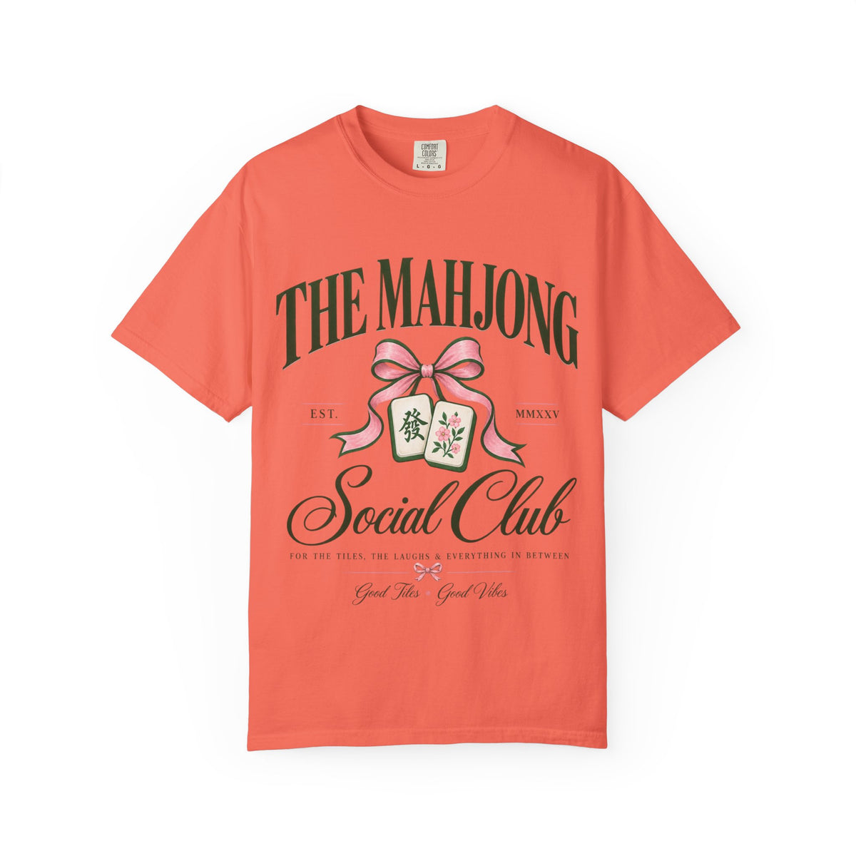 Mahjong Social Club T-Shirt — Vintage Mahjong Tiles Graphic LIMITED
