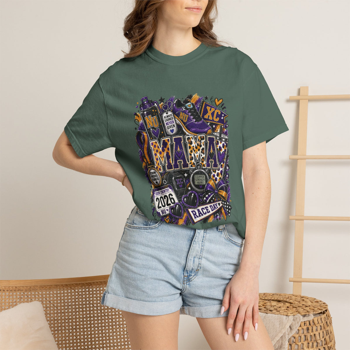 XC Mama Race Day TShirt 2026 Cross Country Mom Support Tee