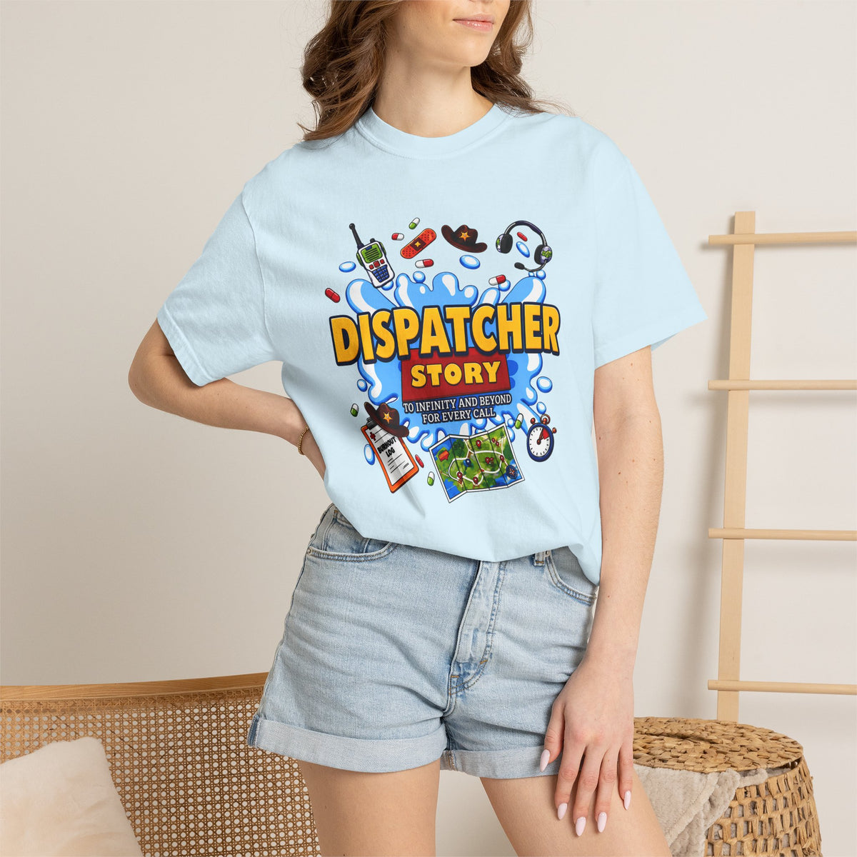 Dispatcher Story TShirt 911 Dispatcher Rescue Radio Call Center Tee