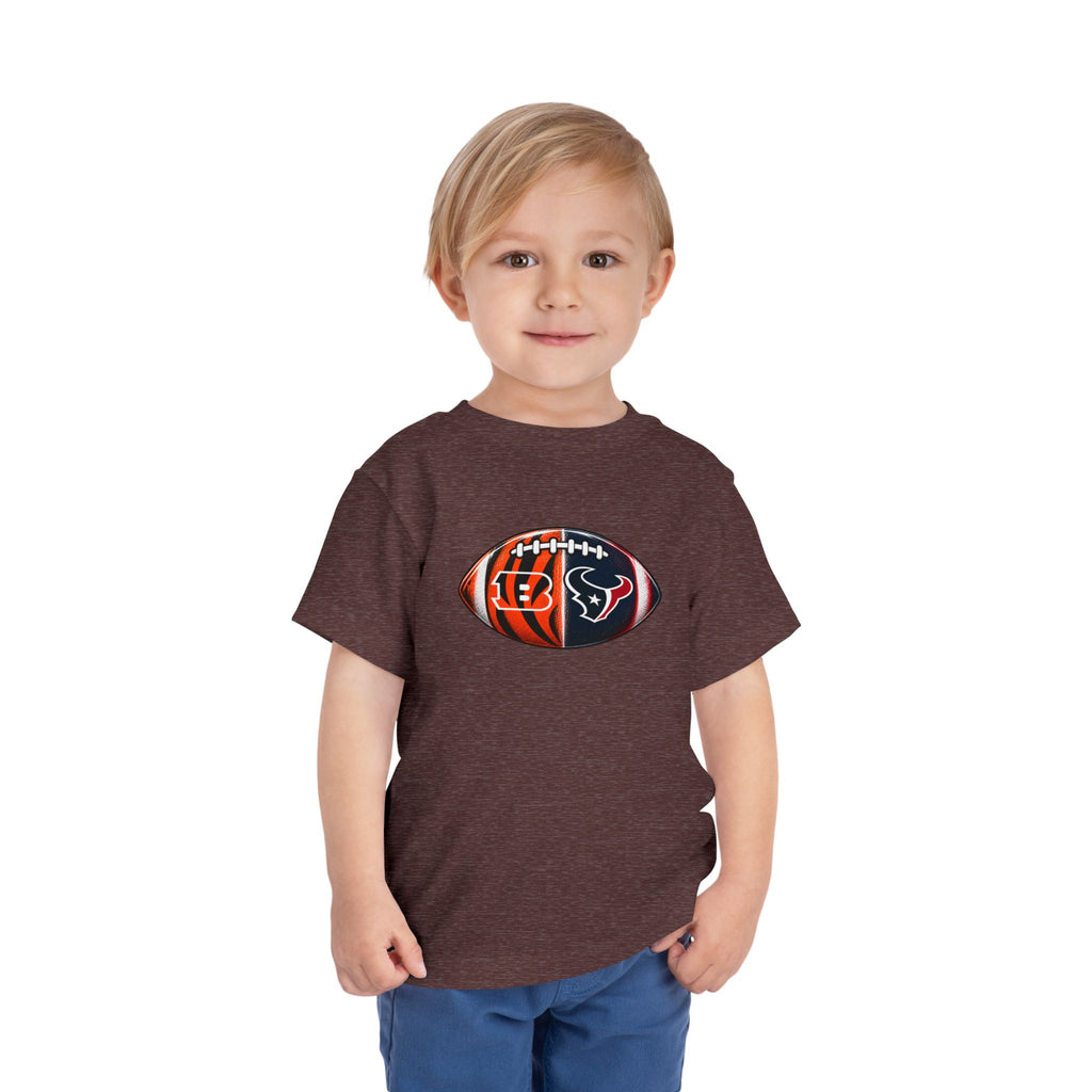 Toddler Split Team Football Tee