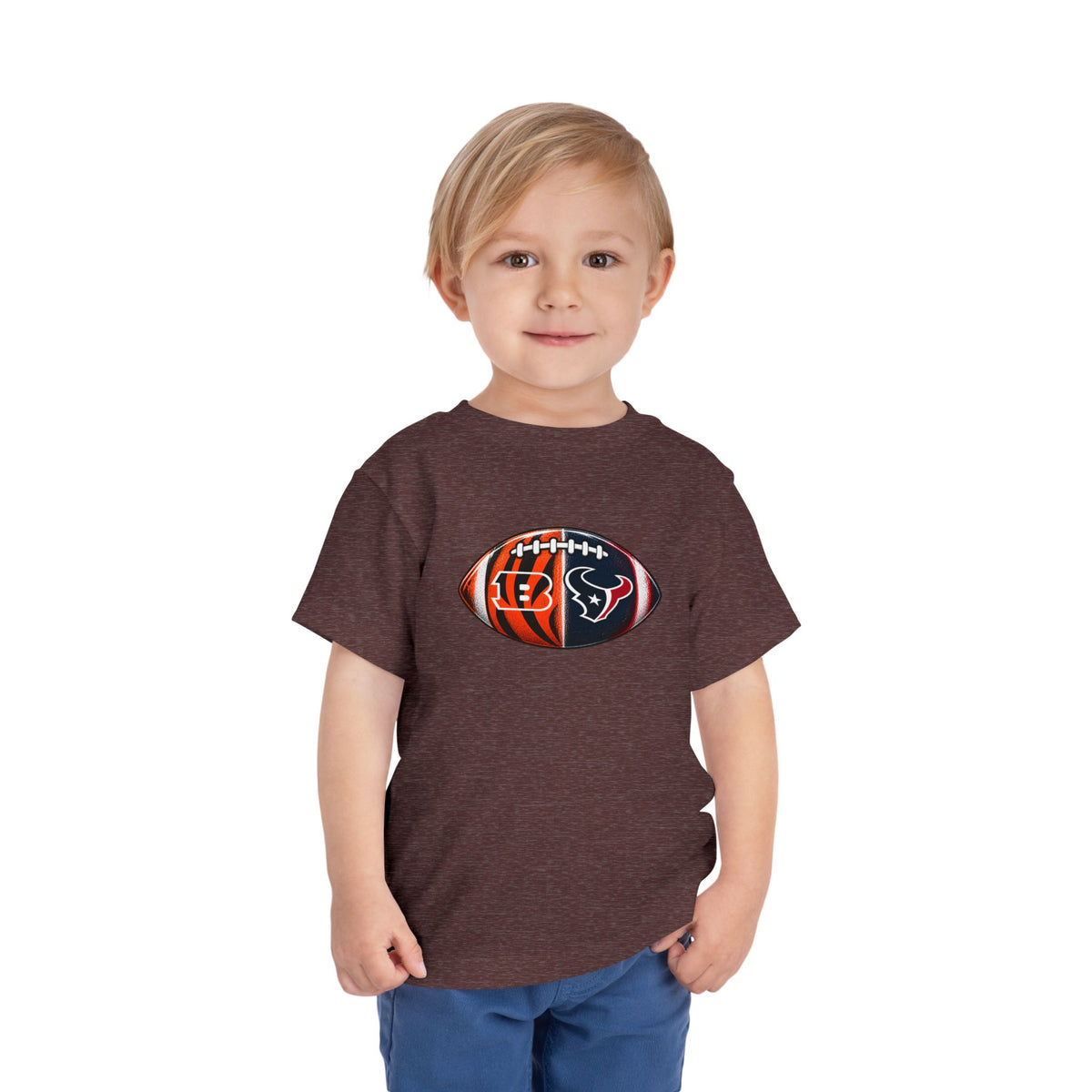 Toddler Split Team Football Tee