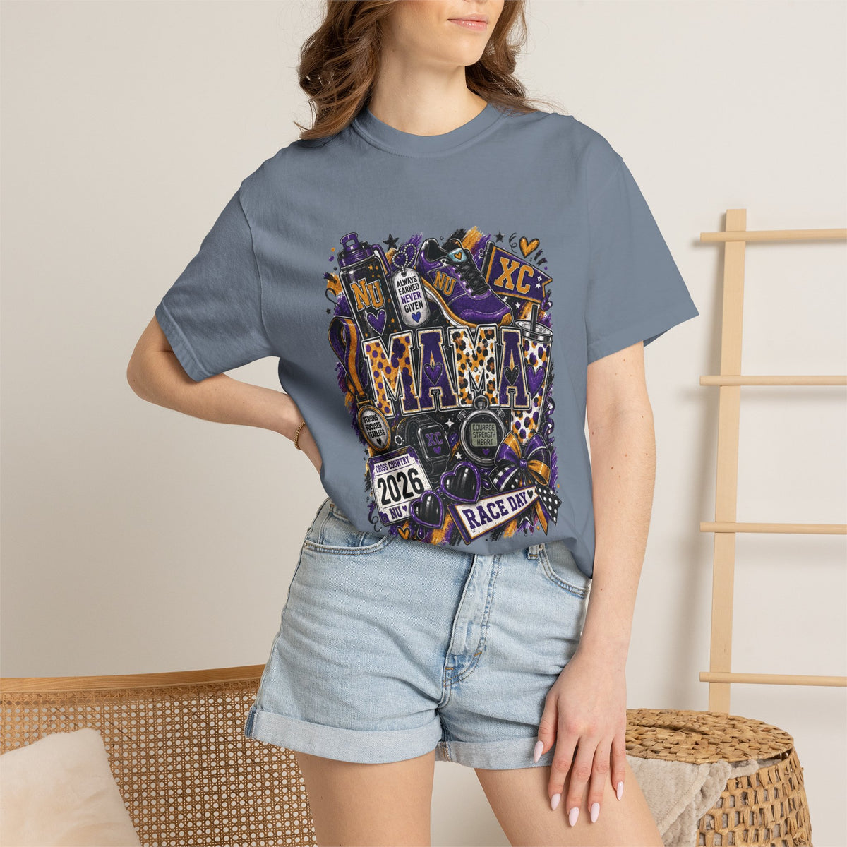 XC Mama Race Day TShirt 2026 Cross Country Mom Support Tee