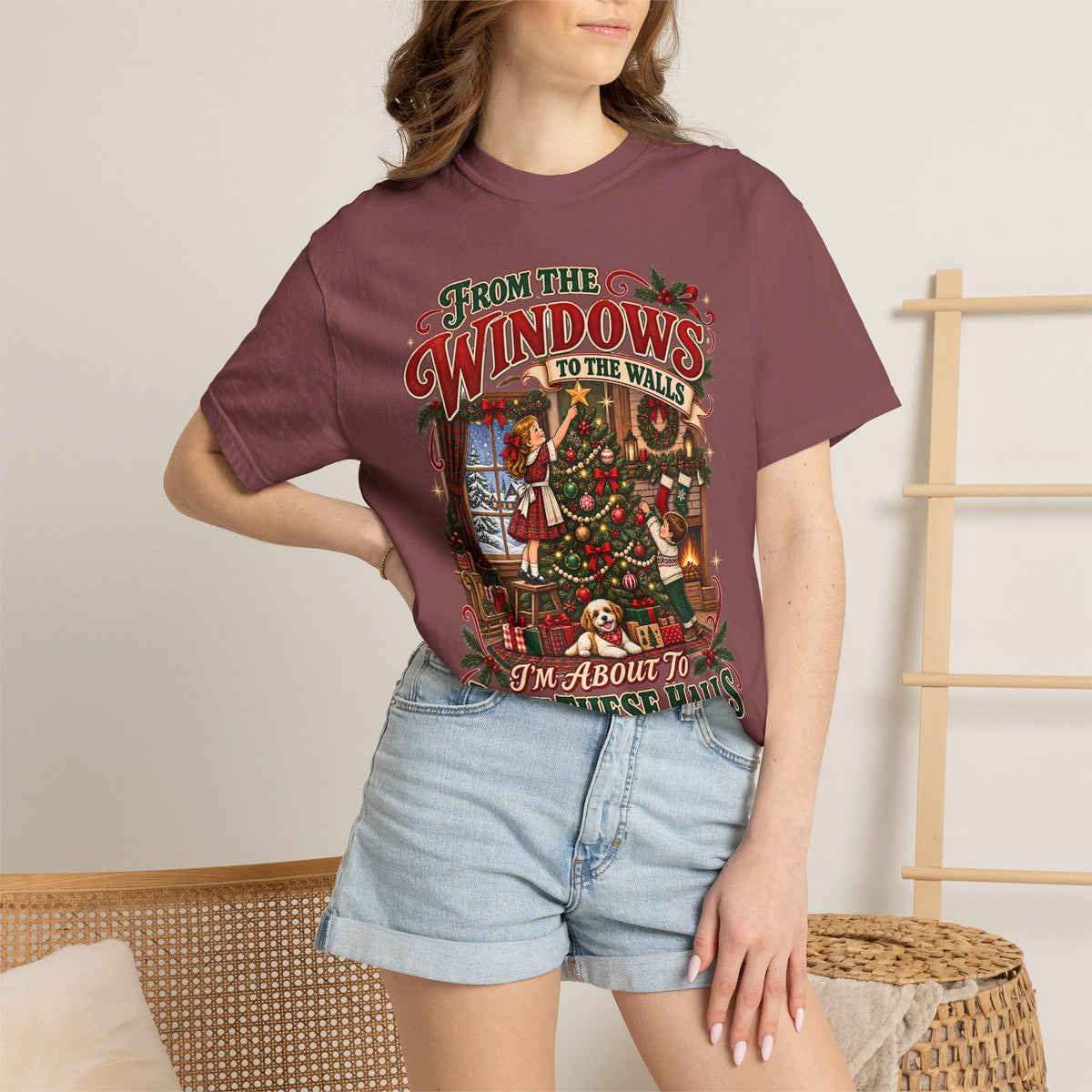 Christmas Deck These Halls Tee