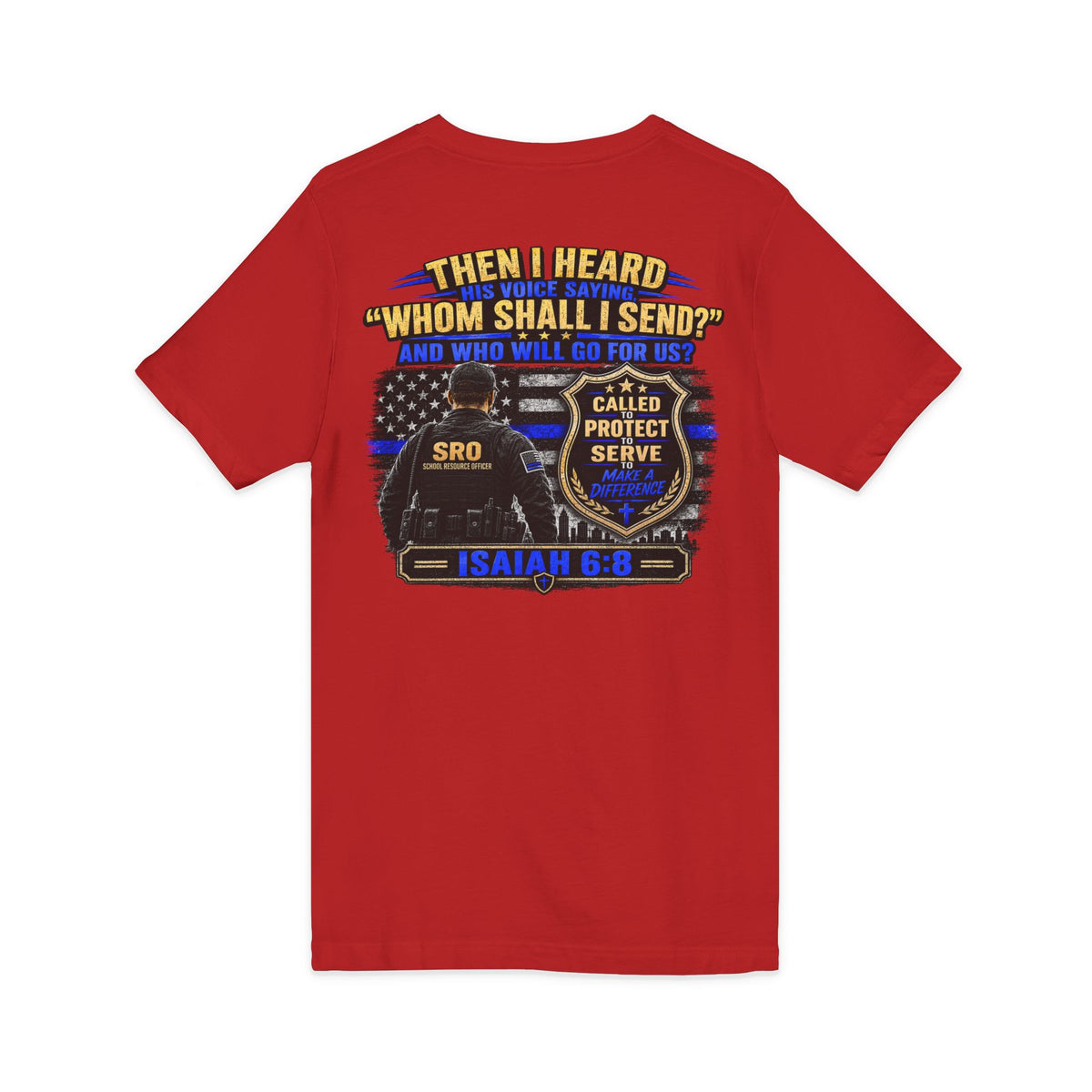 SPOUSE SRO V-Neck Tee — "Called to Protect"