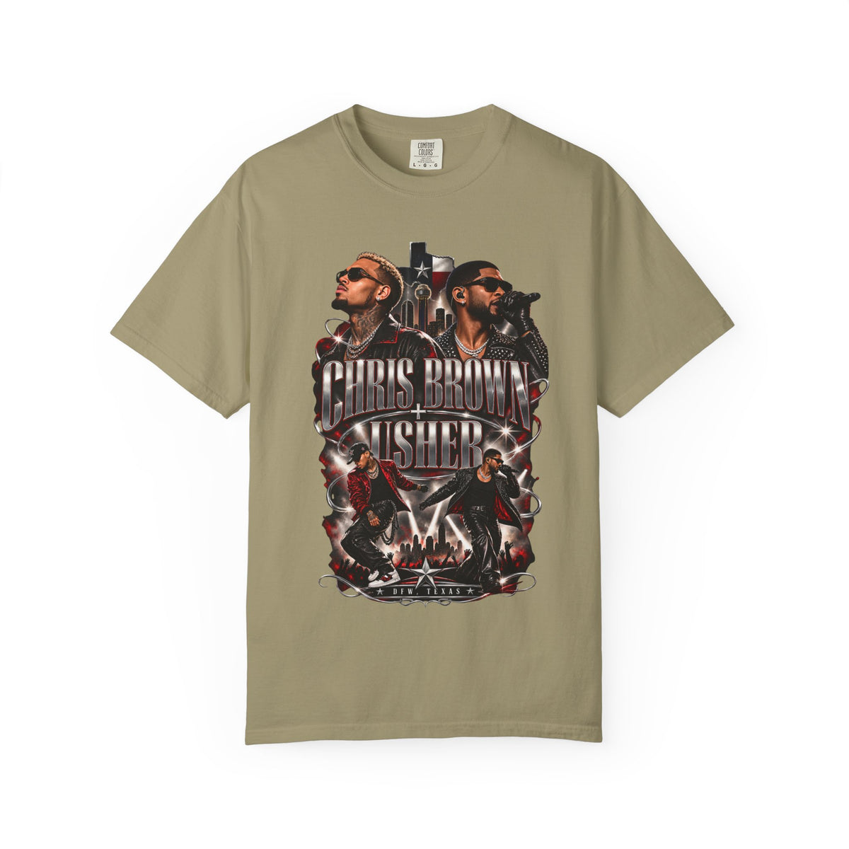 Chris Brown & Usher Concert Tee — Retro R&B Graphic T-Shirt