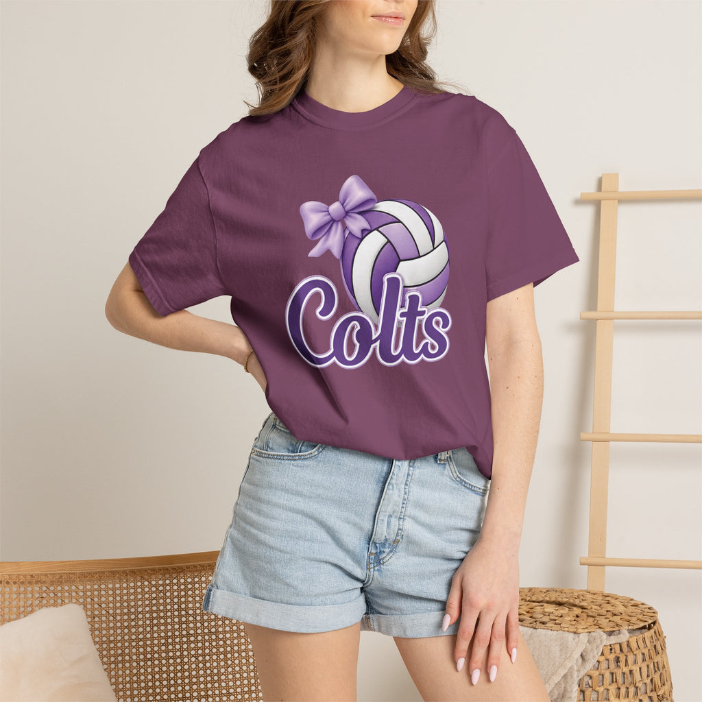Colts Volleyball Purple Tee