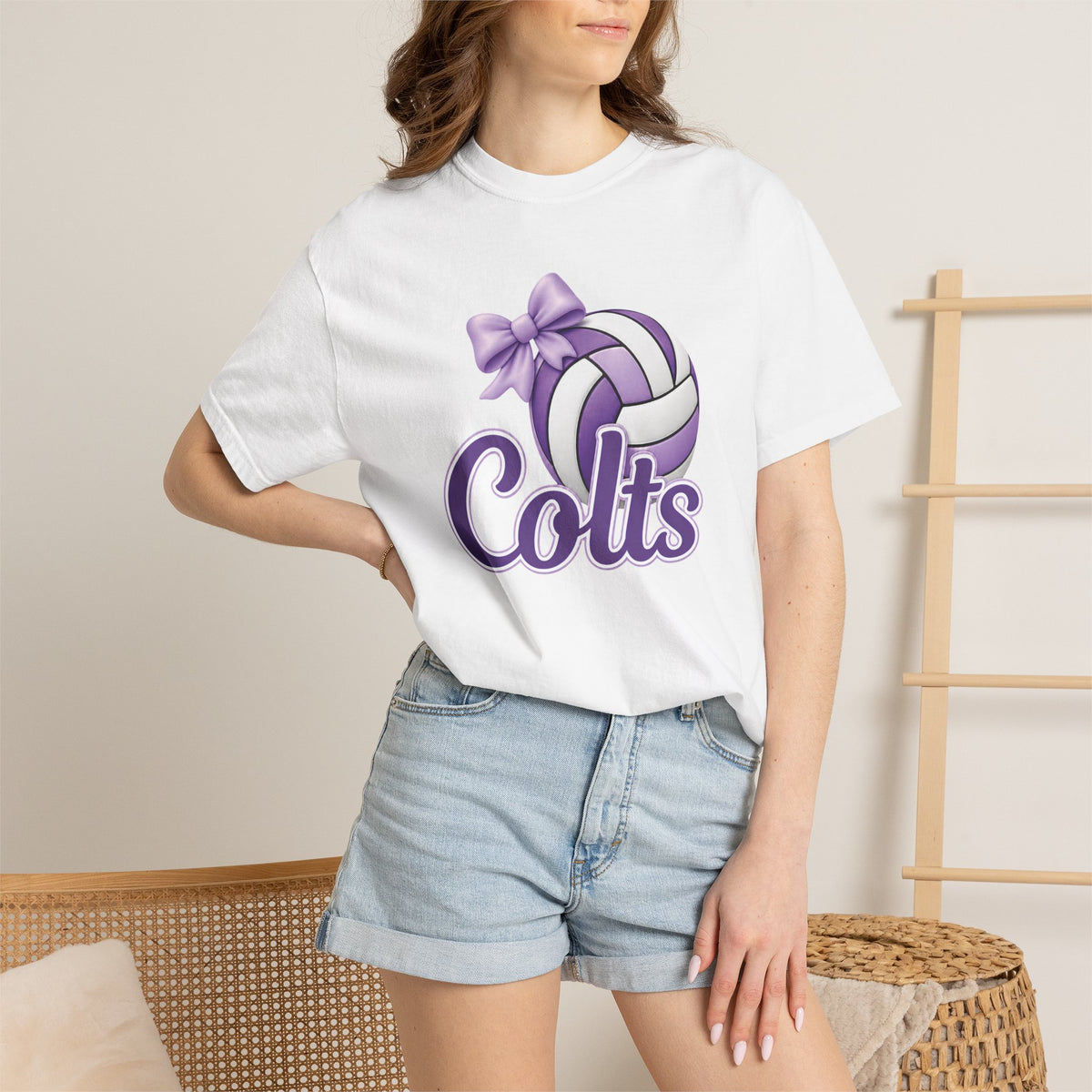 Colts Volleyball Purple Tee