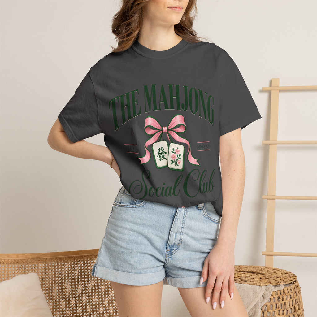 Mahjong Social Club T-Shirt — Vintage Mahjong Tiles Graphic LIMITED