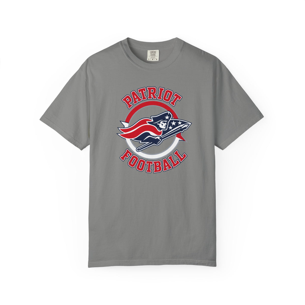 Patriot Football Tee — Vintage American Flag Helmet Crewneck