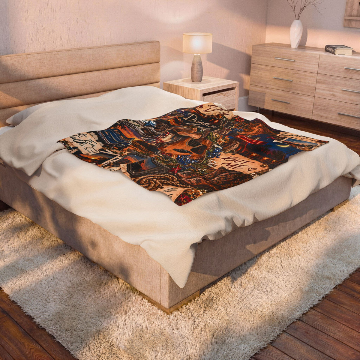 Rustic Country Collage Throw