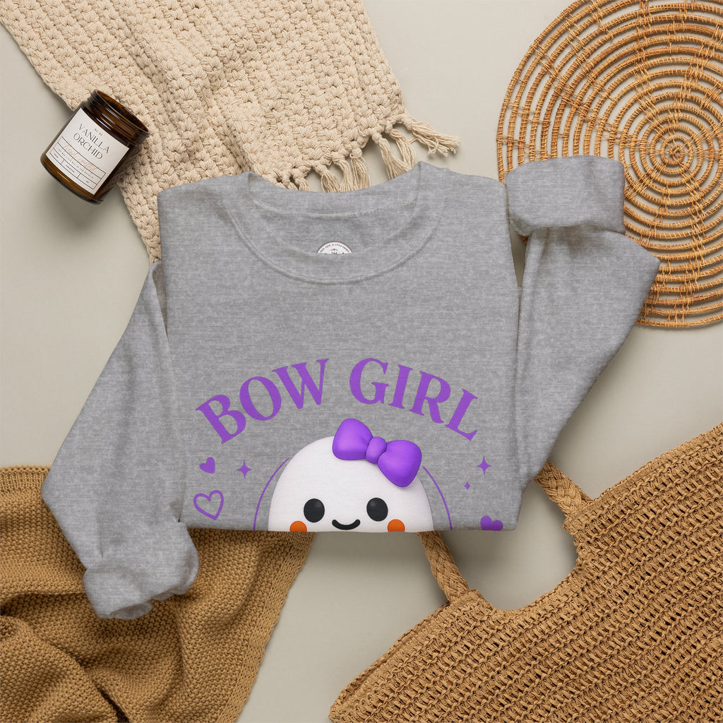 Bow Girl™ Ghost Crewneck Sweatshirt Pullover