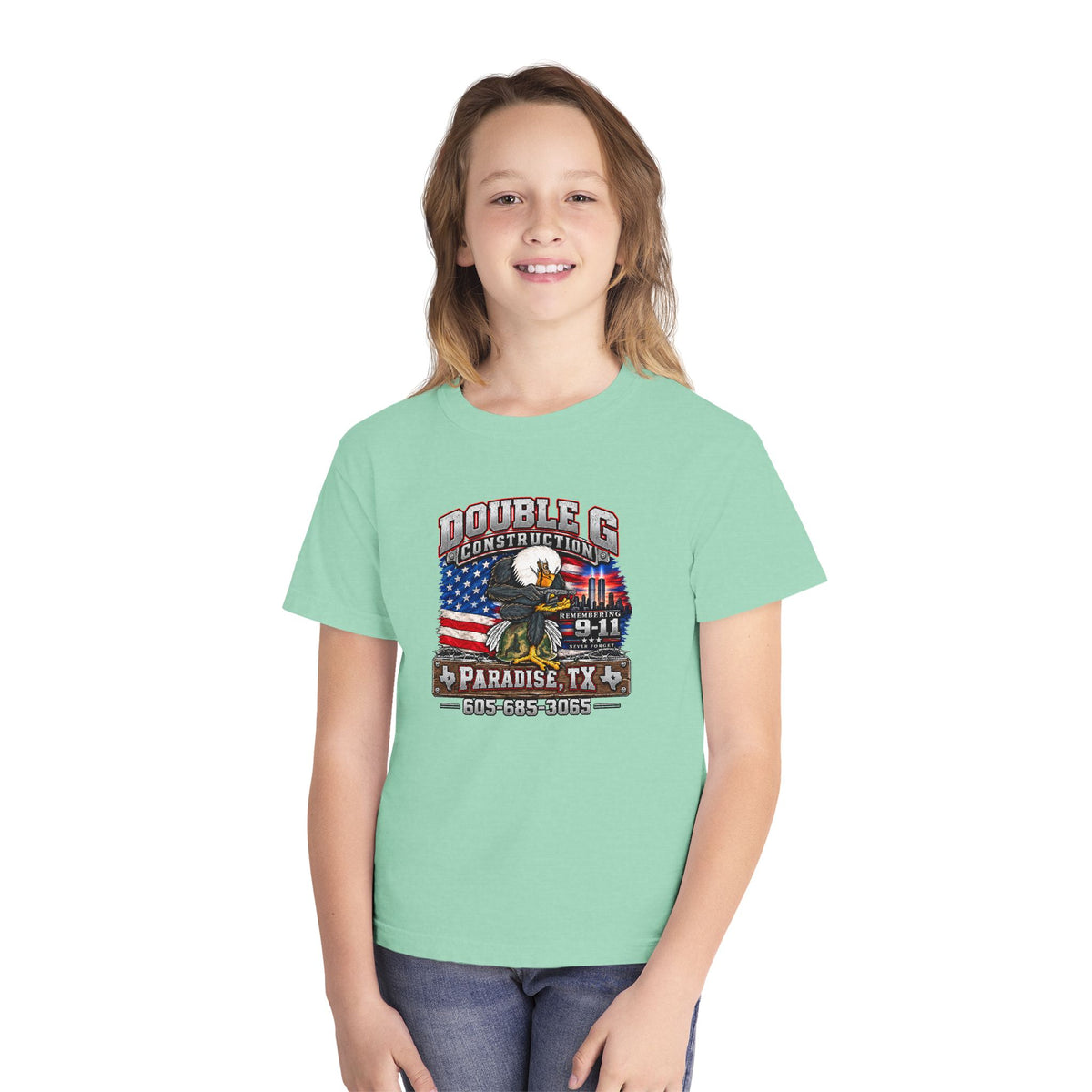 Double G Construction 9 11 Tribute Youth Tee