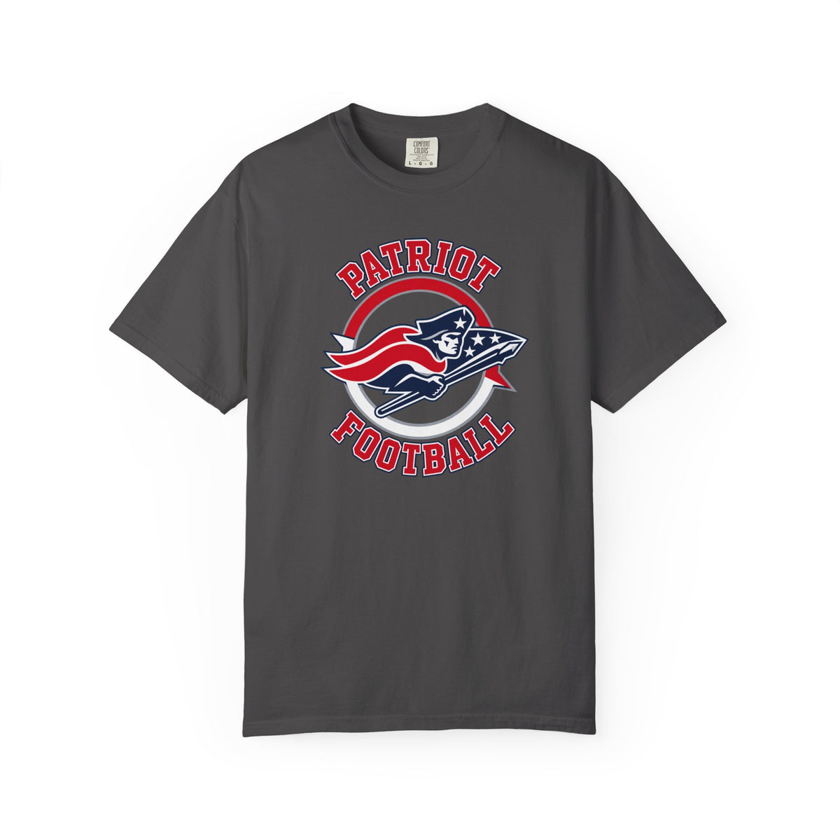 Patriot Football Tee — Vintage American Flag Helmet Crewneck