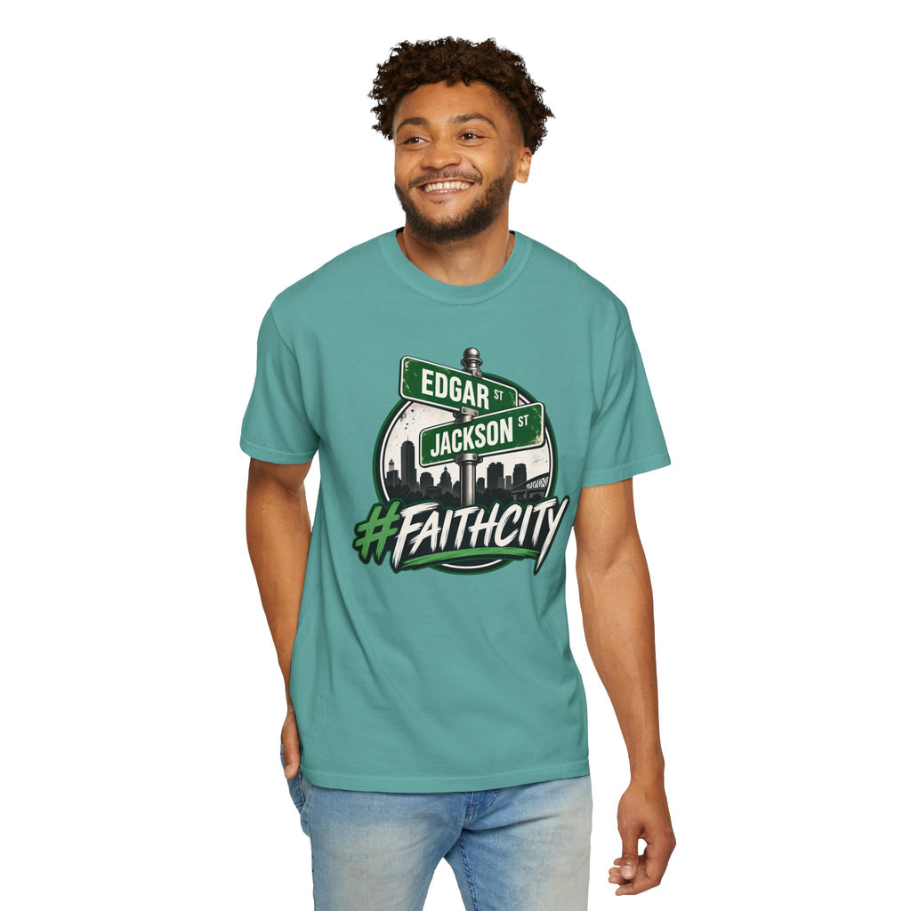 FaithCity Edgar Jackson Street Sign Skyline Tee