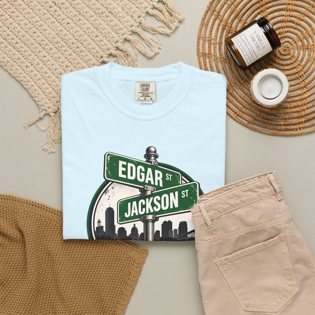 FaithCity Edgar Jackson Street Sign Skyline Tee