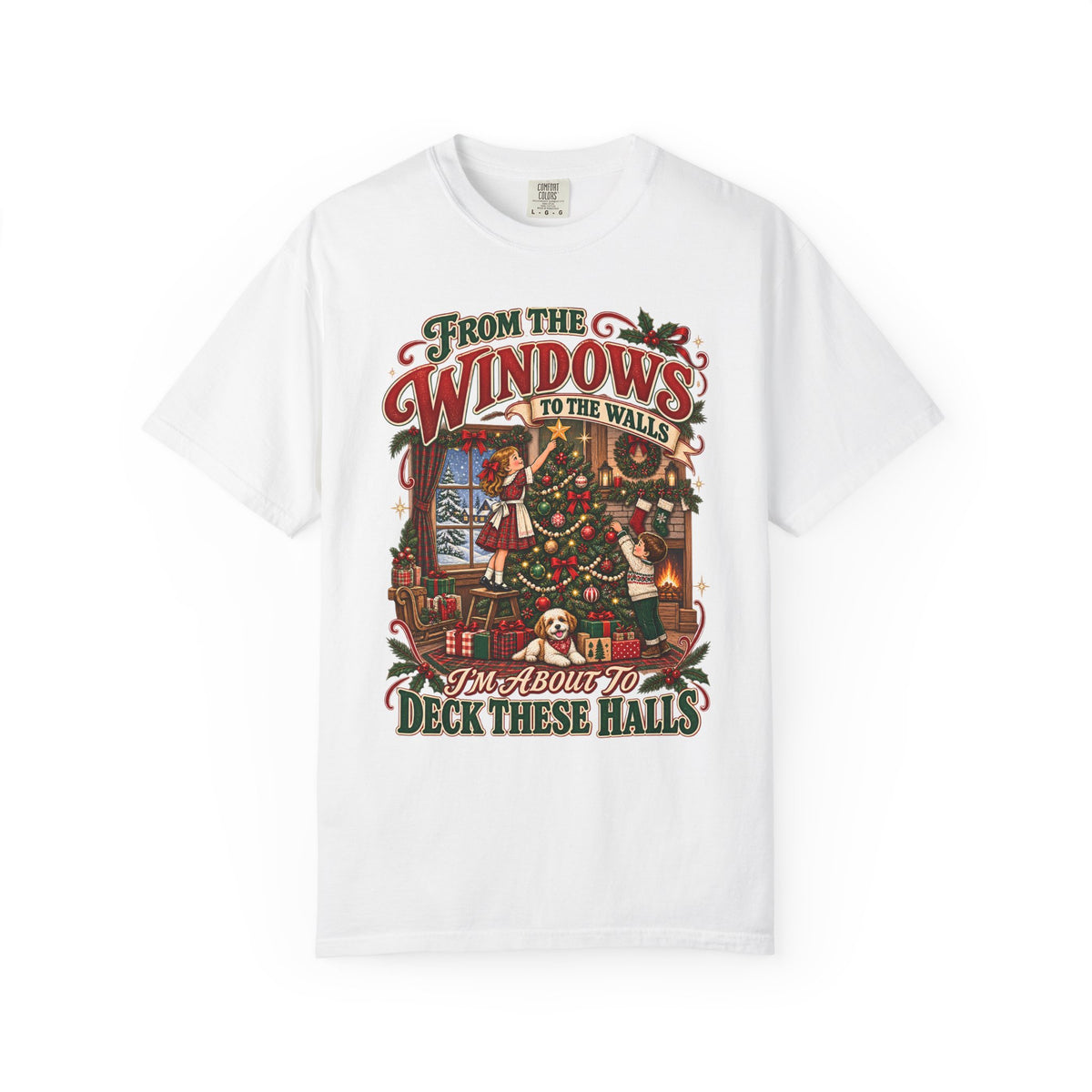 Christmas Deck These Halls Tee