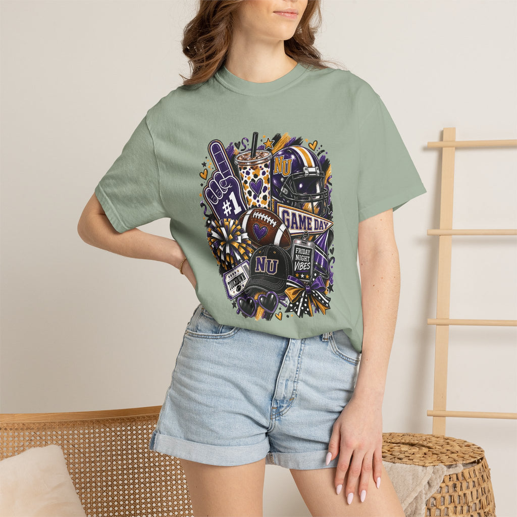 Game Day Football NU Tiger Fan Tee