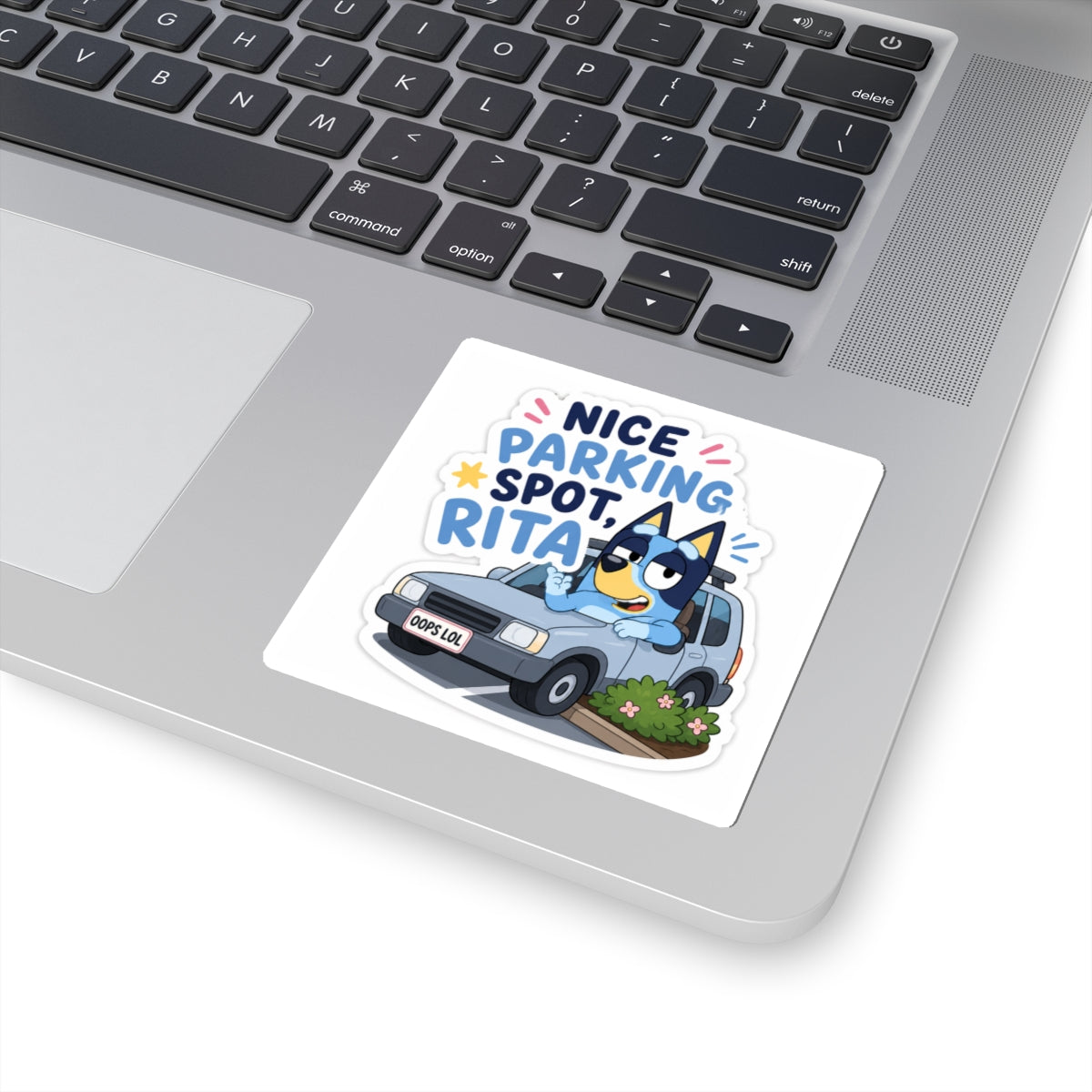 Nice Parking Spot, Rita Sticker OOPS — Funny Personalized Kiss-Cut Sticker