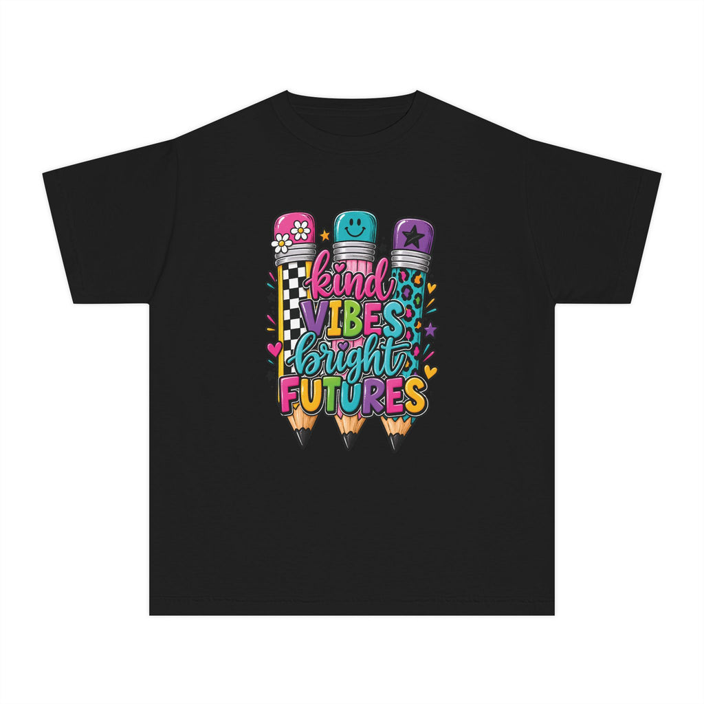 "Kind Vibes Bright Futures" Colorful Pencil Graphic Tee