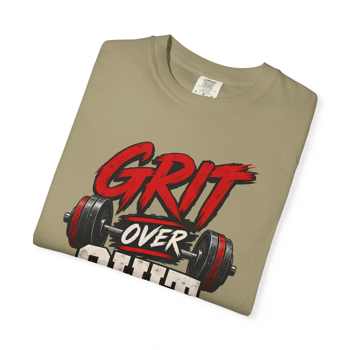 Grit Over Quit TShirt Motivational Weightlifting Gym Tee
