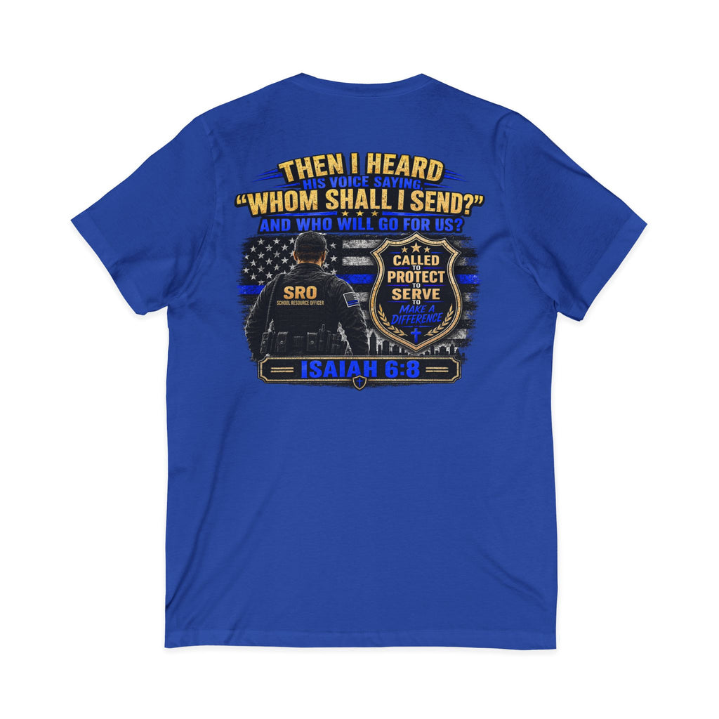 SPOUSE SRO V-Neck Tee — "Called to Protect"